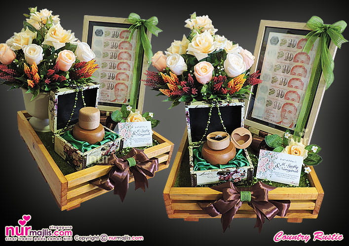 CINCIN & WANG HANTARAN COUNTRY RUSTIC nurmajlis.com